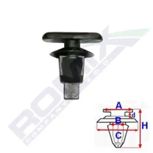 клипса!\ Toyota Hilux 05-11 C60570 ROMIX