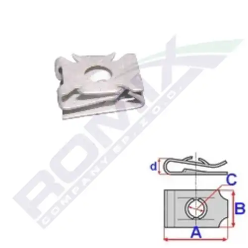 клипса обшивки!\ Audi A3 03-12 C60580 ROMIX