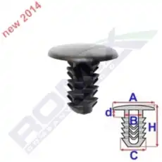 клипса!\ Alfa Romeo Mito C60665 ROMIX