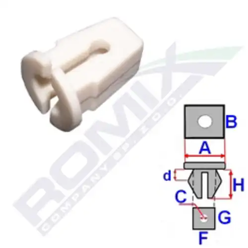 крепежная втулка!\ Audi A8 D2 15504 ROMIX