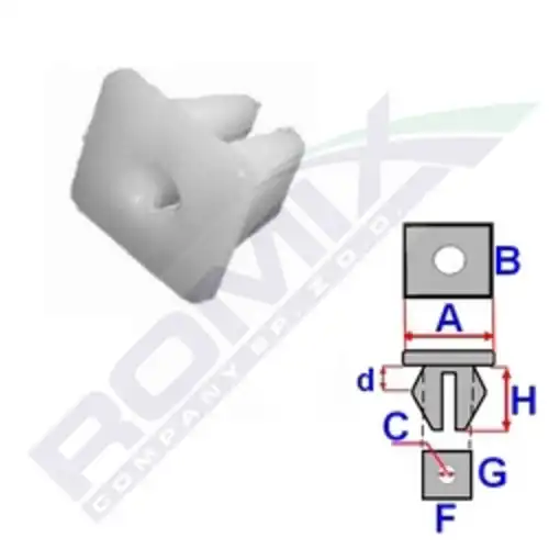 крепежная втулка!\ Mazda 203-07 B17058 ROMIX