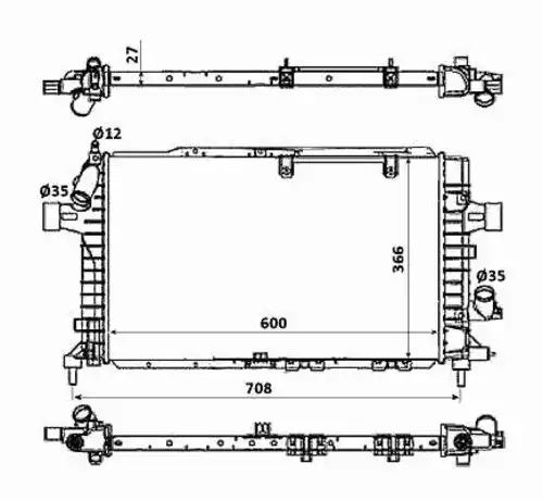 Радиатор кондиционера (конденсатор) NRF 58340