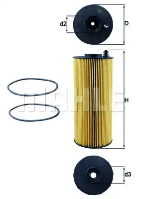 Фильтр масляный KNECHT OX1059D