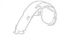 Подкрылок PORSCHE 95550497104