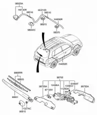 Щетка стеклоочистителя 988252E000 HYUNDAI / KIA