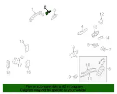 Ручка двери HYUNDAI / KIA 836623V000FHM