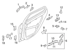 Ручка двери HYUNDAI / KIA 836623V000FHM