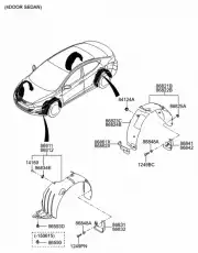 Подкрылок HYUNDAI / KIA 868243X100