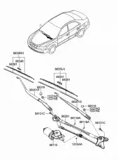 НАКЛАДКА ЩЕТКИ СТЕКЛООЧИСТИТЕЛЯ 983513K000 HYUNDAI