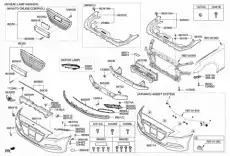 86556B1000 ОПОРНАЯ ПЛАНКА БАМПЕРА' HYUNDAI