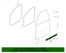 УПЛОТНИТЕЛЬ СТЕКЛА ДВЕРИ 822202D000 HYUNDAI