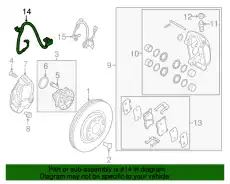 шланг тормозной системы 58732B1600 HYUNDAI