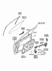  ВНУТРЕННЯЯ ПАНЕЛЬ ДВЕРИ 824713L000 HYUNDAI