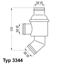 Термостат системы охлаждения WAHLER 3344.80