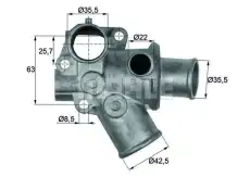Термостат системы охлаждения BEHR TH 16 80