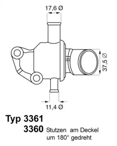 Термостат системы охлаждения WAHLER 3361.87D