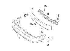 Панель бампера 8661025200 HYUNDAI