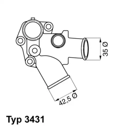Термостат системы охлаждения WAHLER 3431.80D