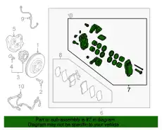 ТОРМОЗНОЙ СУППОРТ 581903NA50 HYUNDAI