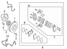 ТОРМОЗНОЙ СУППОРТ 581903NA50 HYUNDAI