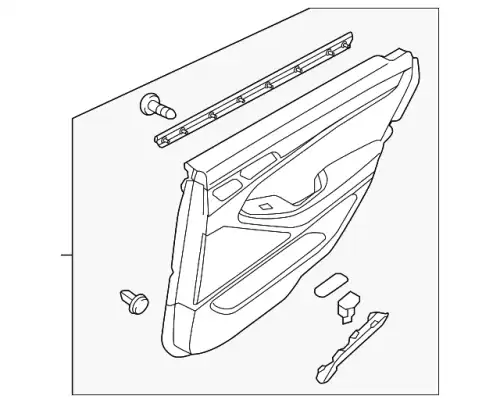 внутренняя панель двери 83305B10603RR HYUNDAI