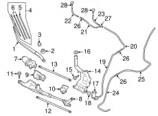 Крышка бачка стеклоомывателя MAZDA D65167483A