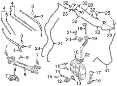 Крышка бачка стеклоомывателя MAZDA GHP967483