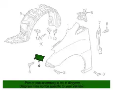  КРОНШТЕЙН КРЫЛА ПРАВЫЙ - C51352140 MAZDA