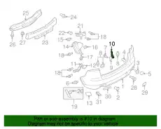 Кронштейн заднего бампера правый TD1150251D MAZDA