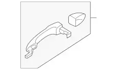 Ручка двери MAZDA GS1D72410H85