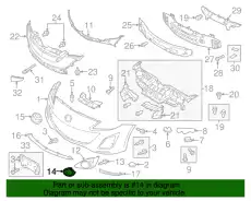 COVER(R),LAMP HOLE BBN650C12C MAZDA