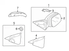 HOUSING(L),DR MIRROR GS1E691N7A70 MAZDA