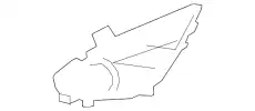 COVER(R),HOLE-LAMP C51350C11 MAZDA