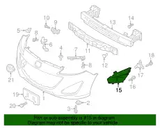 COVER(R),HOLE-LAMP C51350C11 MAZDA