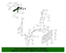Ручка двери MAZDA BBM75842XB