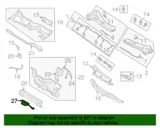 Подкрылок MAZDA BFD156171A