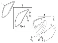 Ручка двери MAZDA GHK173760B