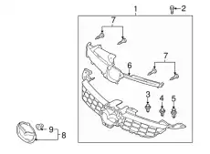Решетка радиатора MAZDA EH4850710C