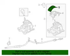  ОБЛИЦОВКА ПАНЕЛИ СЕЛЕКТОРА АКПП GHR564353 MAZDA