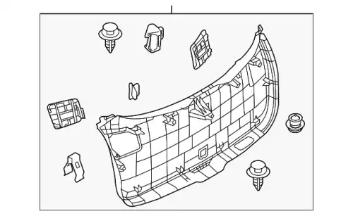  ПАНЕЛЬ ОБИВКИ ДВЕРИ KD4568960 MAZDA