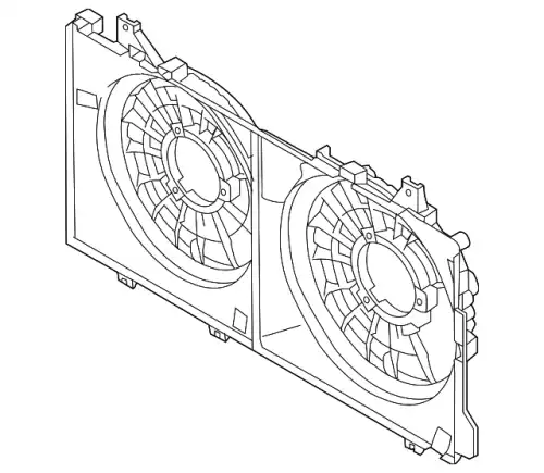 COWLING,RADIATOR PE2015210 MAZDA