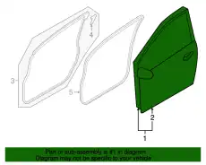 BODY(L),FRONT DOOR DFY15902XJ MAZDA
