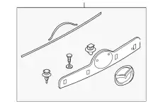 GARNISH LIFT GATE T6Y750810 MAZDA