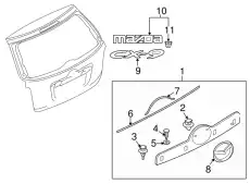 GARNISH LIFT GATE T6Y750810 MAZDA