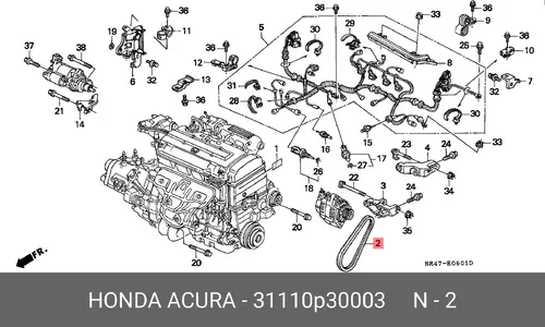 HONDA 31110P30003