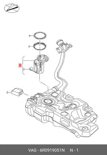 FUEL UNIT 6R0919051N VAG