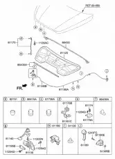 Ручка двери MOBIS 811812B0009P