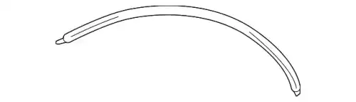молдинг двери / tape-rr dr black frame u 863821E001 MOBIS