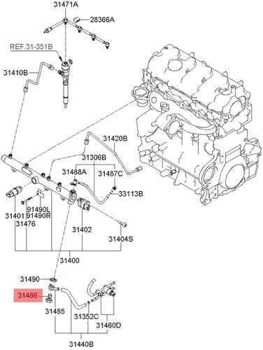 БОЛТ M10 3148627400 MOBIS