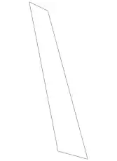 молдинг двери / black tape-rr dr frame f 863813L000 MOBIS